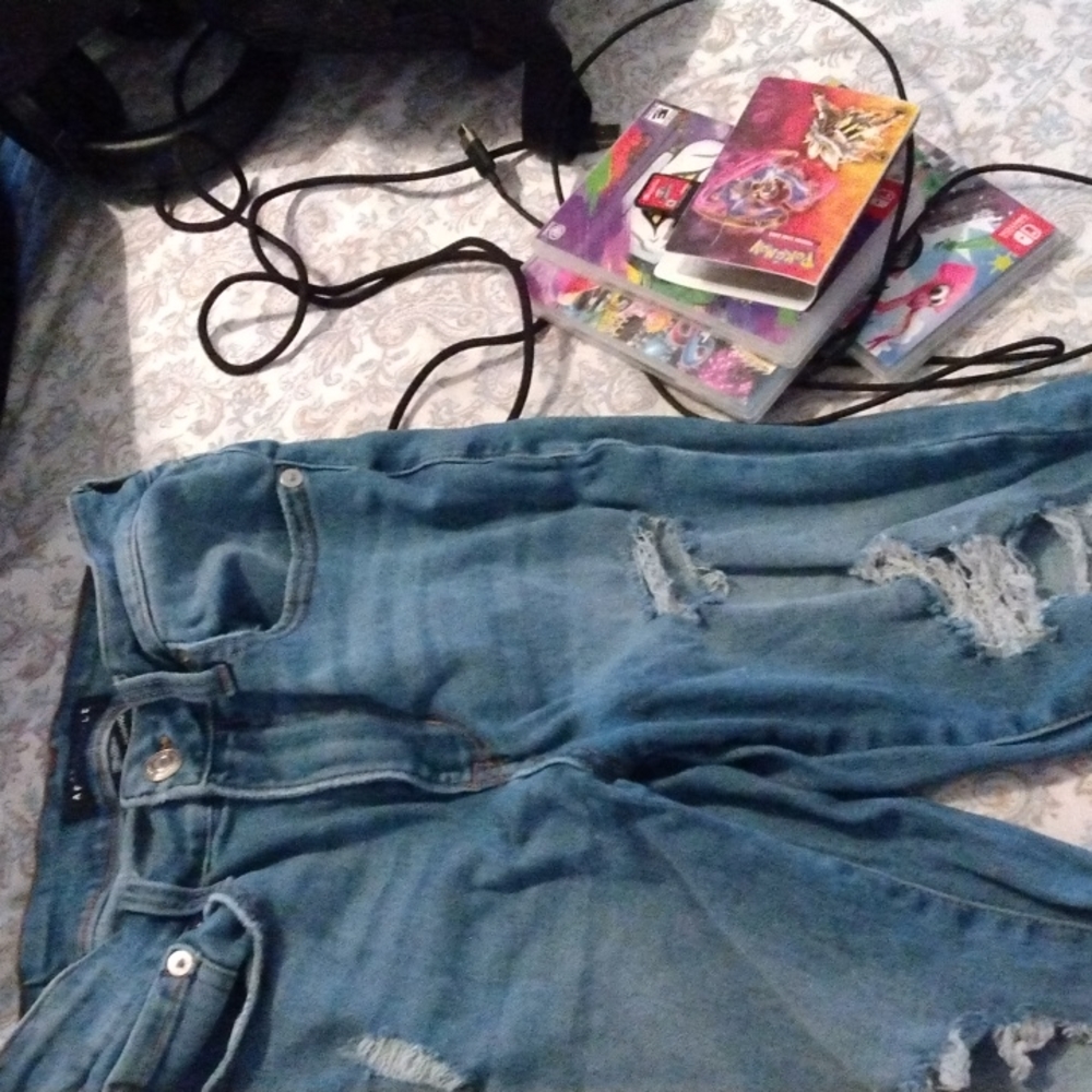 Aeropostale denim ripped jeggings